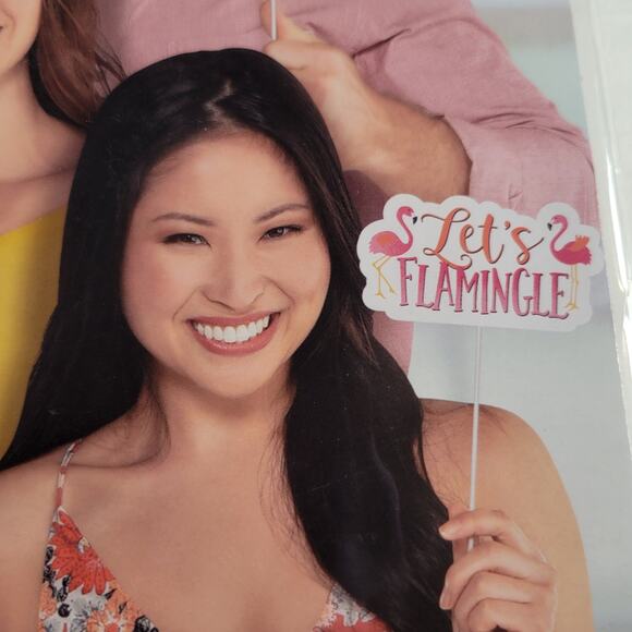 Tropical Photo Booth Props Set - 13 Pieces Luau Party Decorations Summer Spring - Picture 11 of 11